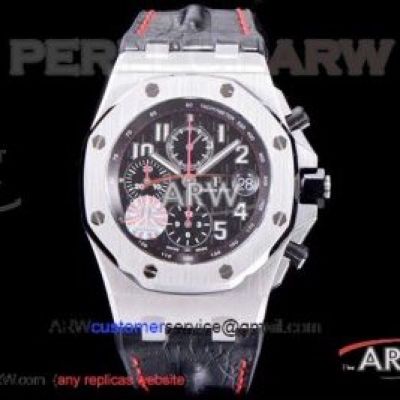 JF Factory Cal.3126 Audemars Piguet Royal Oak Offshore Chronograph 42MM Watches - Stainless Steel Case Black Mega Dial 